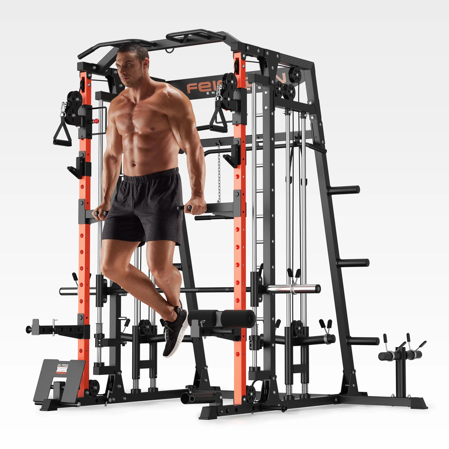 FEIERDUN Smith Machine FOR01 With Dual Pulley Systems